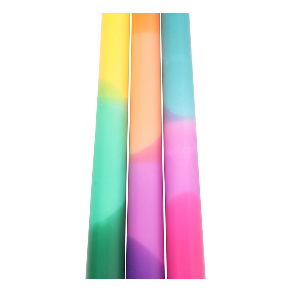 Something Different Aura Energy Dipped Taper Candle Set (Pack of 3)