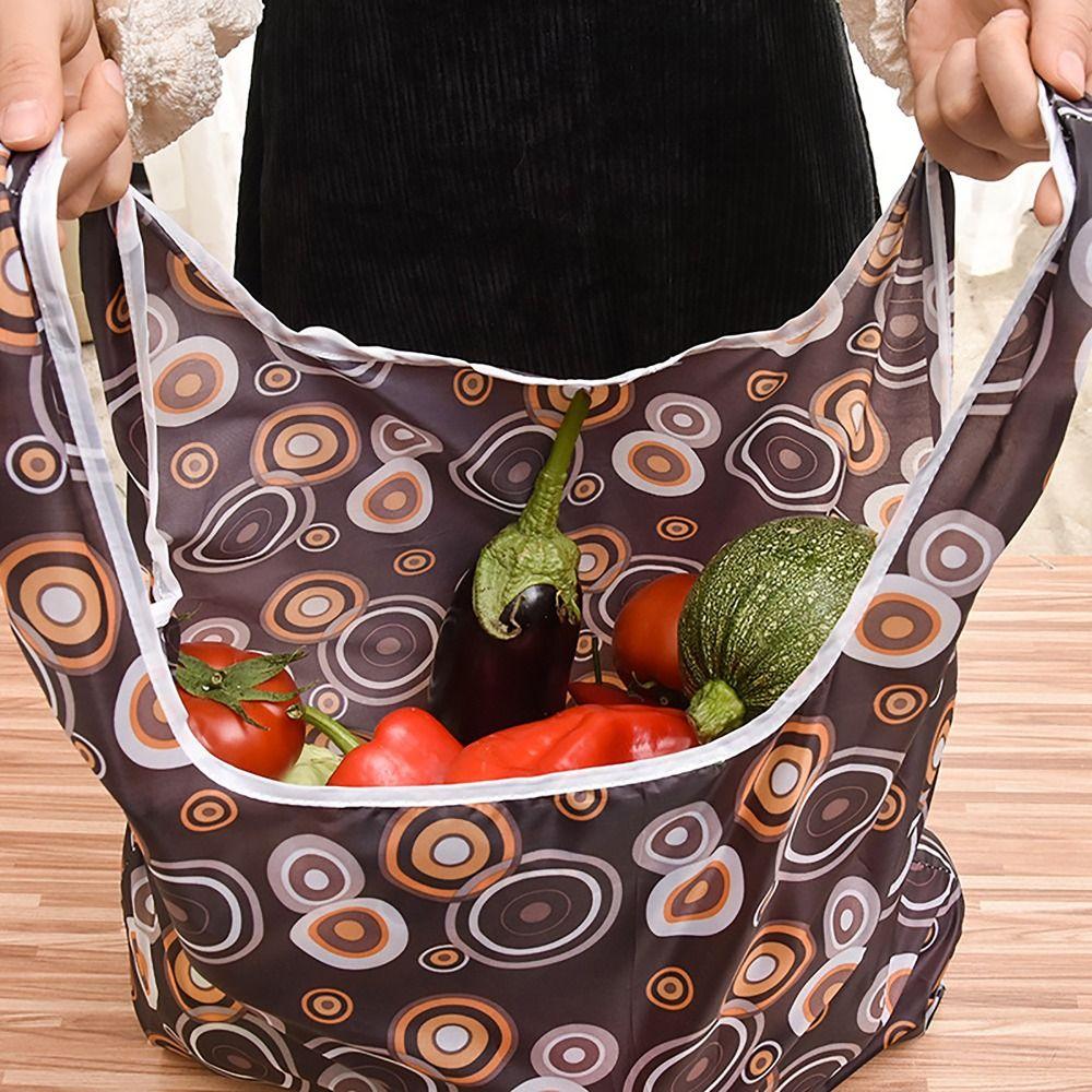 Washable Recycle Bag Eco-Friendly Tote Pouch Reusable Shopping Bag Indoor Outdoor