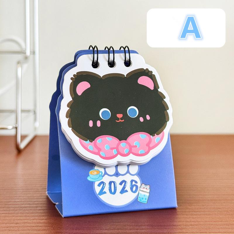 2026 год Мультяшный кот Настольный Мини Настольный Календарь Часы В Программе Награды Студентам Креативные Подарки Июнь 2025-Декабрь 2026