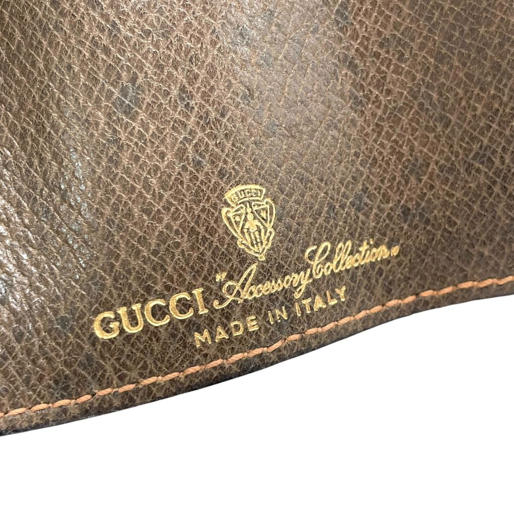 Б/у Держатель для ключей GUCCI Коричневая кожа унисекс