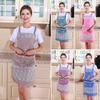 Kitchen Apron Waterproof Oil-Resistant Sleeveless Cooking Apron Creative Bike Pattern Apron for Home Restaurant Cafe