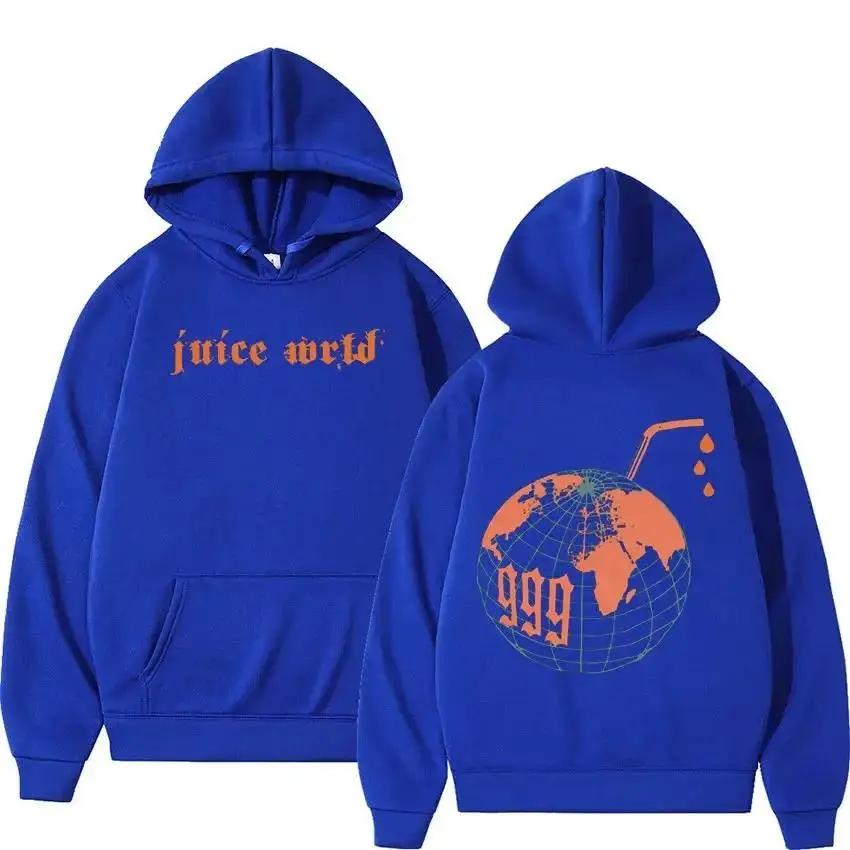 Мужская и женская толстовка с капюшоном рэпера Juice Wrld, толстовка в стиле городской моды, популярная хип-хоп толстовка, уличная одежда с длинным рукавом