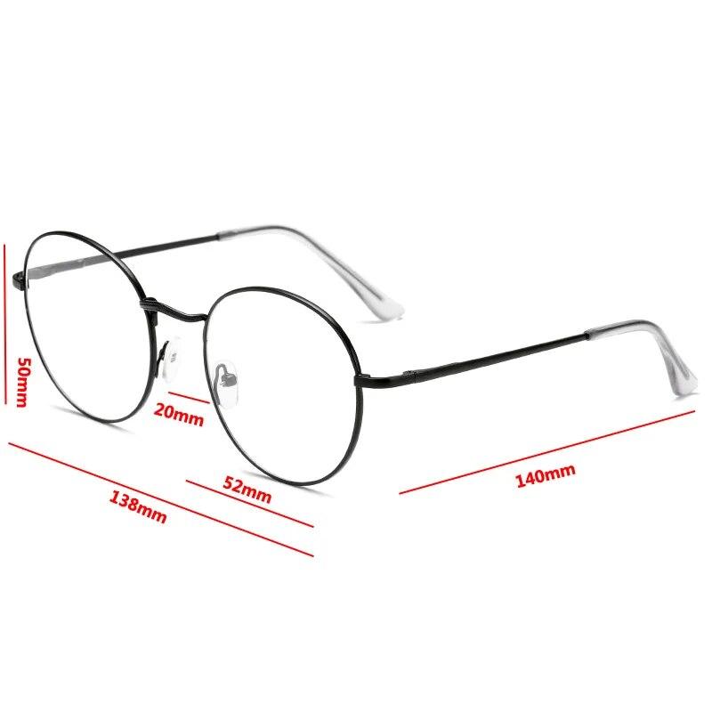 Metal Finished Myopia Glasses For Women Men Shortsighted Spectacles Prescription Eyeglasses Nearsighted Eyewear -1.0 To -4.0