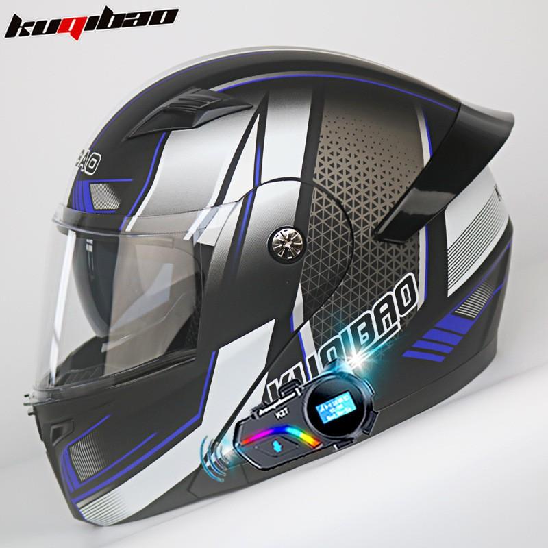 Dual Modular Full Face Motorcycle Helmet With Bluetooth 3C Certified Long Battery Life All Riders