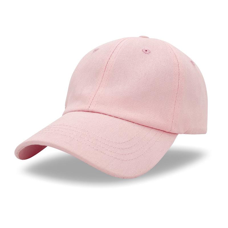 Women's Cotton Soft Top Baseball Cap Spring and Summer Sunscreen Cap Male Outdoor Solid Color Light Plate Visor