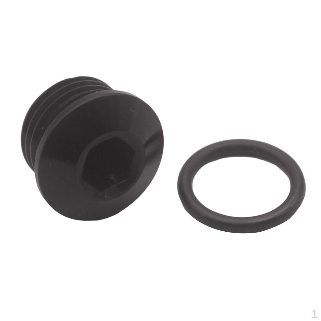 Черный Универсальный 8 AN 8-AN 1/2" ORB Шестигранный Заглушка-Адаптер + O-