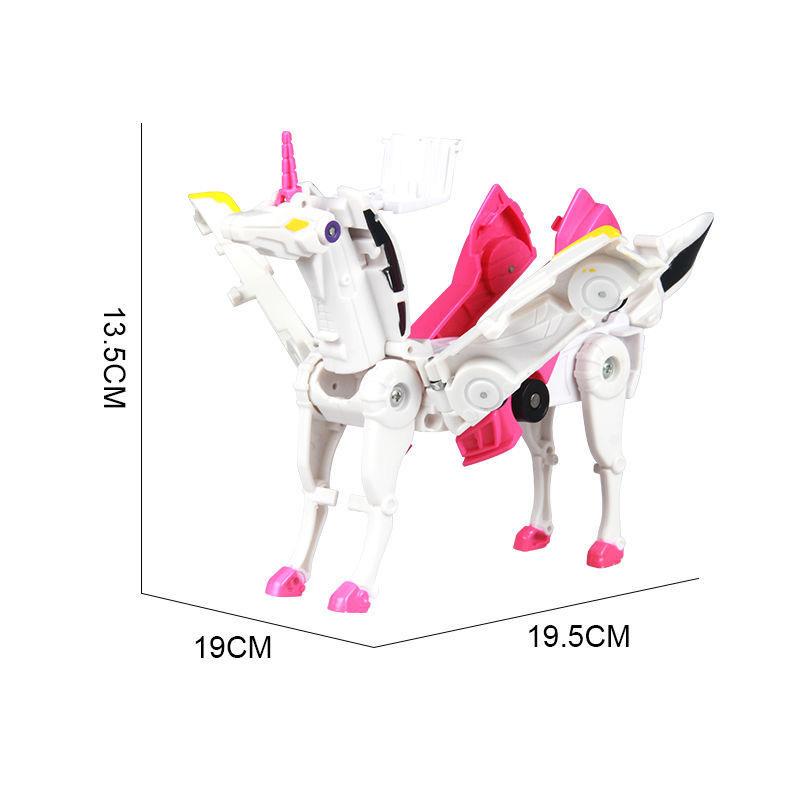 Tianyi Magic Pegasus Unicorn Магнитное поглощение, столкновение, деформация, автомобиль, робот, дети, мальчики и девочки, игрушка в подарок