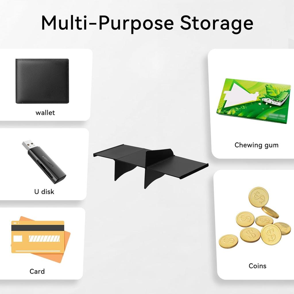 LUCKEASY Разделитель для перчаточного ящика для Hyundai Santa Fe 2026 2025 2024 Органайзер-разделитель для аксессуаров Santa Fe ABS Всепогодный Водонепроницаемый Черный