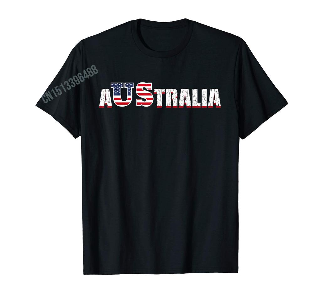 ZX More Design Australia Day Funny Australian Map Flag Patriotic TShirt For Men Women T Shirt Hip Hop Tops Cotton Tees
