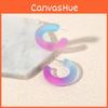 Womens Acrylic Geometric Earrings With Colorful Illusion Effect For Weddings Birthday Travel