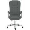 VidaXL Fauteuil de Massage Inclinable de Bureau, Chaise Pivotante avec Dossier et Repose-pied Réglables, Siège de Bureau, 349662