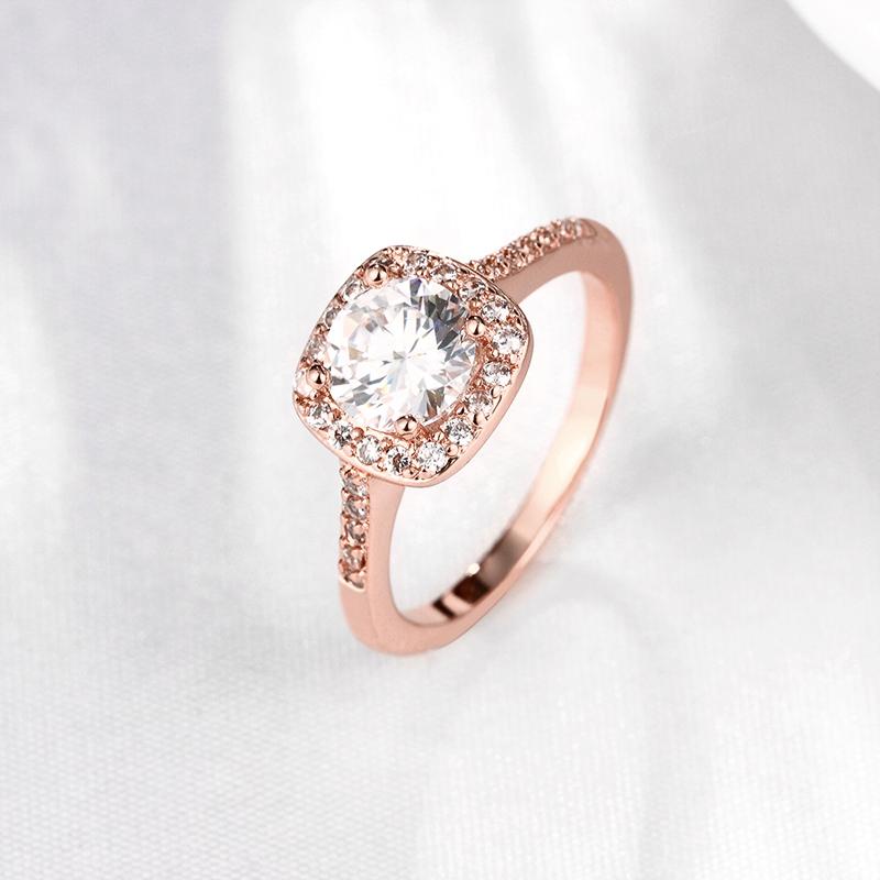 Fashion Rings For Women Wedding Engagement Jewelry Accessory Cubic Zircon Stone Promise Finger Ring Anillos Femme