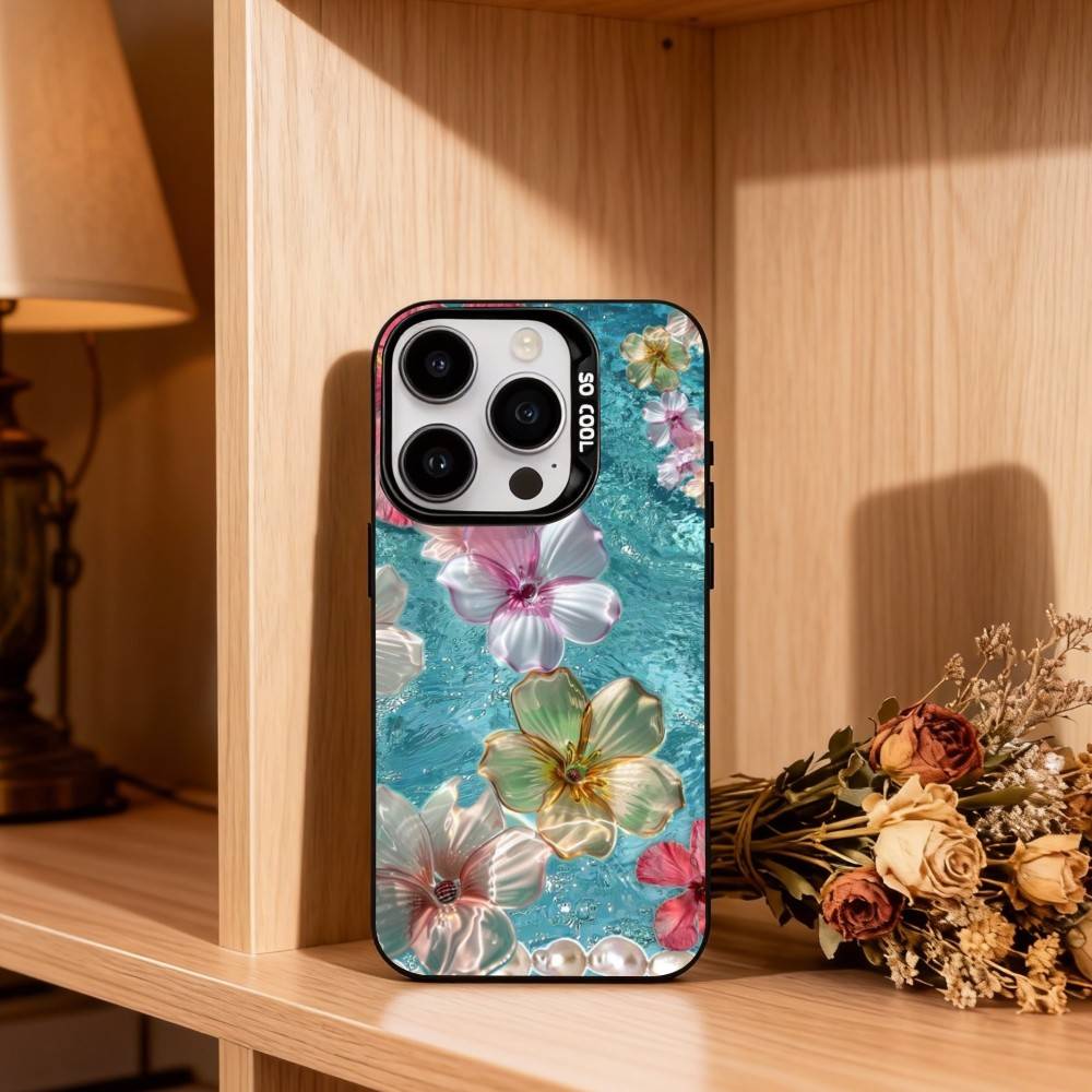 Гавайский цветок гибискуса Чехол для телефона для iPhone 17, 16, 15, 14, 13, 12, 11 Plus, Pro Max Черный Серебристый конфетный чехол для телефона