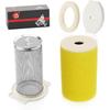 Air Filter & Guide & END CAP Kit For Yamaha Big Bear 350 Moto-4 250 350 Timberwolf 250 YFB250 1987-2000 Kodiak 400 YFM400FW 1993-1999