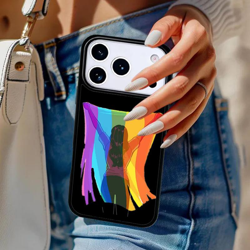 LGBT Pride Love Phone Case For iPhone 17 Air 14 15 13 12 Max Cover For Apple 16e 11 Pro Max Plus Coque