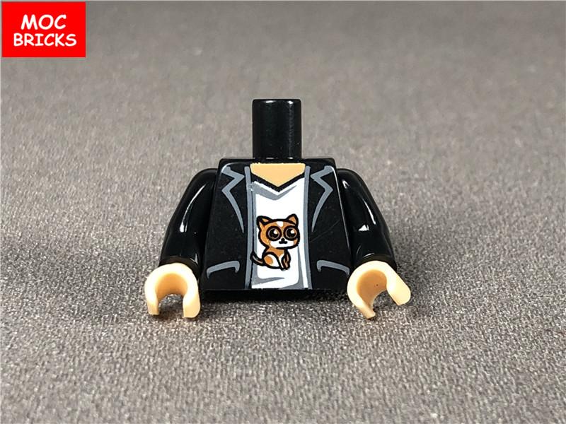 5 шт./лот MOC Кирпичи Торс Костюм Тело Одежда Руки Кисти Мышцы Повар Одежда Образовательные Строительные Блоки Собранные Игрушки Пластиковые Куклы