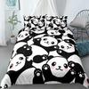 Panda Printed 2/3Pcs Bedding Set Bamboo Duvet Cover For Adult Child Bedclothes And Pillowcases Comforter Covers Bed Sets