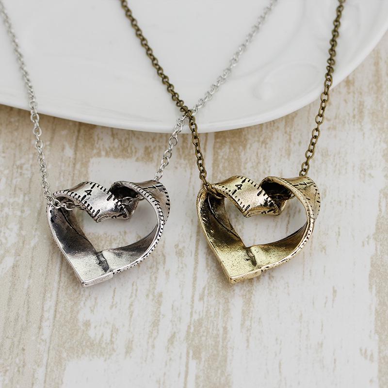 Кулон-рулетка в форме сердца, аксессуар, европейские и американские аксессуары, универсальный креативный ретро-кулон