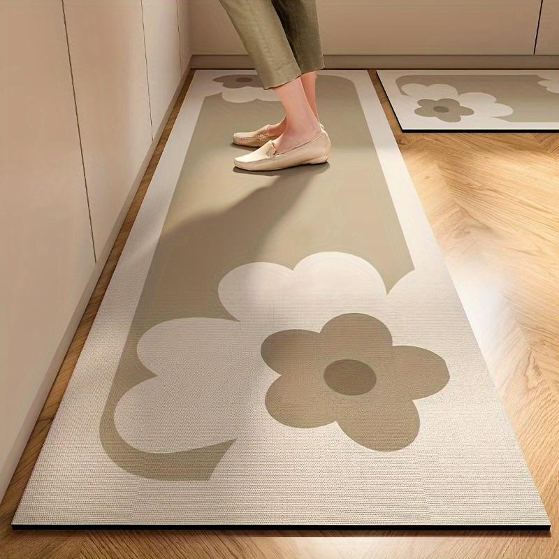 Retro kitchen floor mat, non-slip and easy to clean