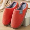 Women Winter Warm Home Slippers Thicken Indoor Boy Girl Floor Slides Plush High Heels Fur Cotton Shoes Ladies Couples Slipper
