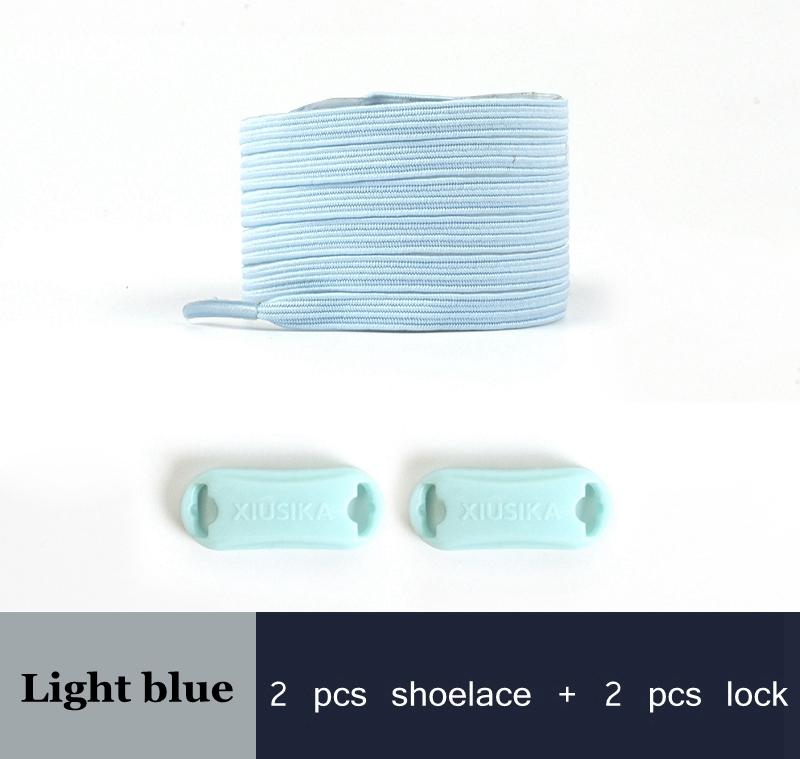1 пара эластичных шнурков без завязывания для кроссовок, плоские шнурки без завязывания, шнурки с фиксатором для детей и взрослых