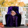 1pc Addams Family Wednesday Enid Theme Blanket - Digital Print, Polyester, Cozy for All Seasons, Perfect for Outdoor, and Travel