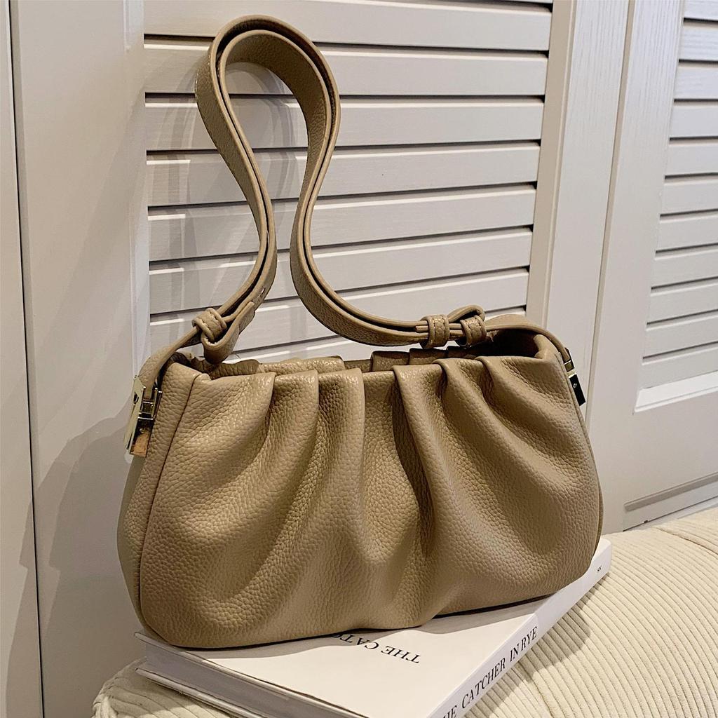 Премиальная текстура плиссированная сумка-облако женская сумка популярная сумка-мессенджер в иностранном стиле сумка через плечо подмышку