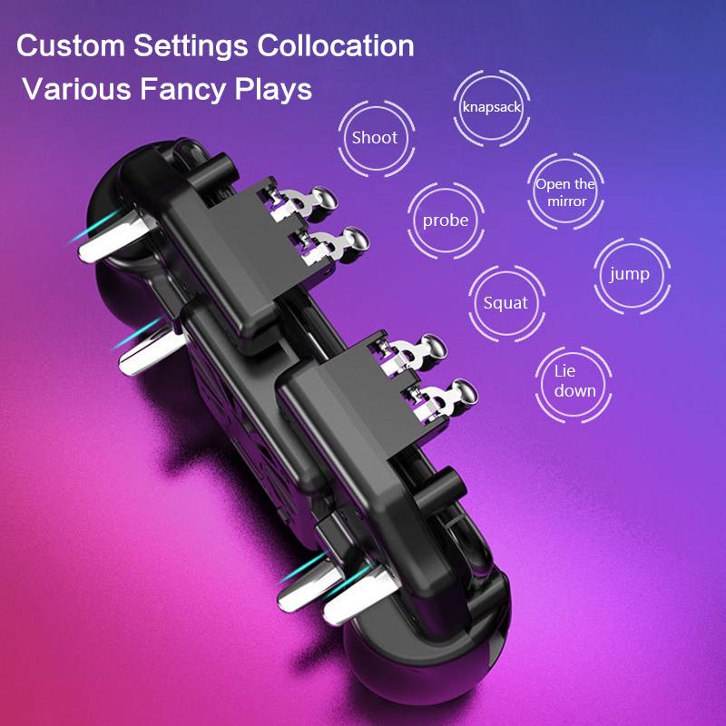 PUBG Handheld Game Controller Shooter Trigger Gamepad with Cooling Fan for Android iOS Smartphone