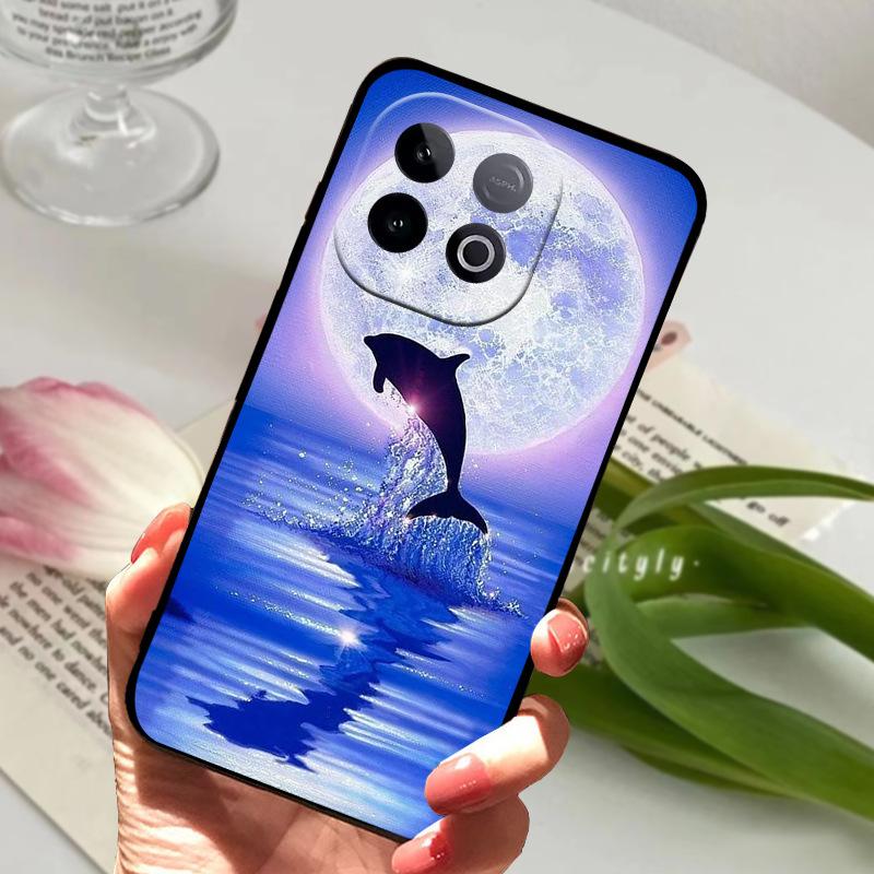 Чехол для Vivo IQOO Z10 Turbo Pro 5G Z10Turbo Модный Покрашенный Чехол Мягкий ТПУ Силиконовый Fundas Для VIVO Y300 GT 5G Чехол-Ракушка для Телефона