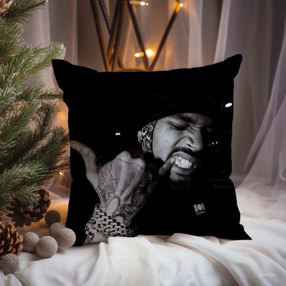 Горячая наволочка C-Chris Brown Cushion Cover Премиум-комфорт Двусторонняя наволочка - Дизайн «Два в одном» для любой комнаты и салона автомобиля