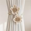 2PCS Flower Curtain Tie Rope Backs Holdbacks Buckle Clips Accessory Rods Accessoires Hook Holder Home Decorations