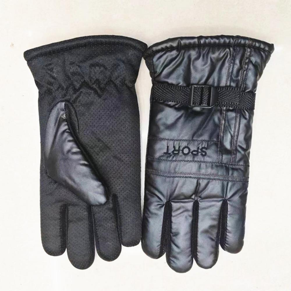 Мужские термоперчатки для улицы, лыжные, мотоциклетные, для езды на электромобиле, велосипедные, флисовые, более толстые