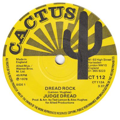 7-дюймовая пластинка JUDGE DREAD - Dread Rock CT112 Cactus 1978 UK Reggae, Ska & Dub Б/у
