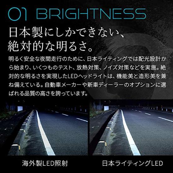 Nippon Lighting японские светодиодные противотуманные фары 6000K совместимы с техосмотром автомобиля 2 года гарантии включены [Стандартная модель] H8/H9/H11/H16