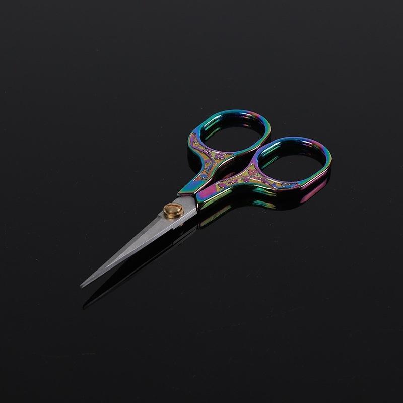 Модные цветные титановые винтажные ножницы, ножницы для шитья ткани, вышивка, портные ножницы, инструменты