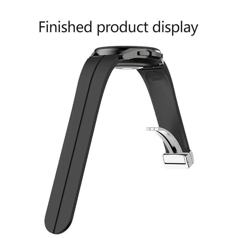 Силиконовый ремешок без зазора Для Samsung Galaxy watch 7/6/5/4 40 44мм 5 Pro 45 Оригинальный магнитный браслет Ремешок Для Watch 4 Classic