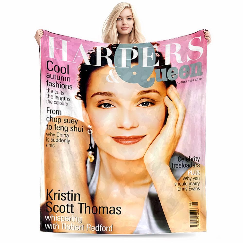 Fashion Magazine Cover Design for all seasons blanket lunch break throw gift