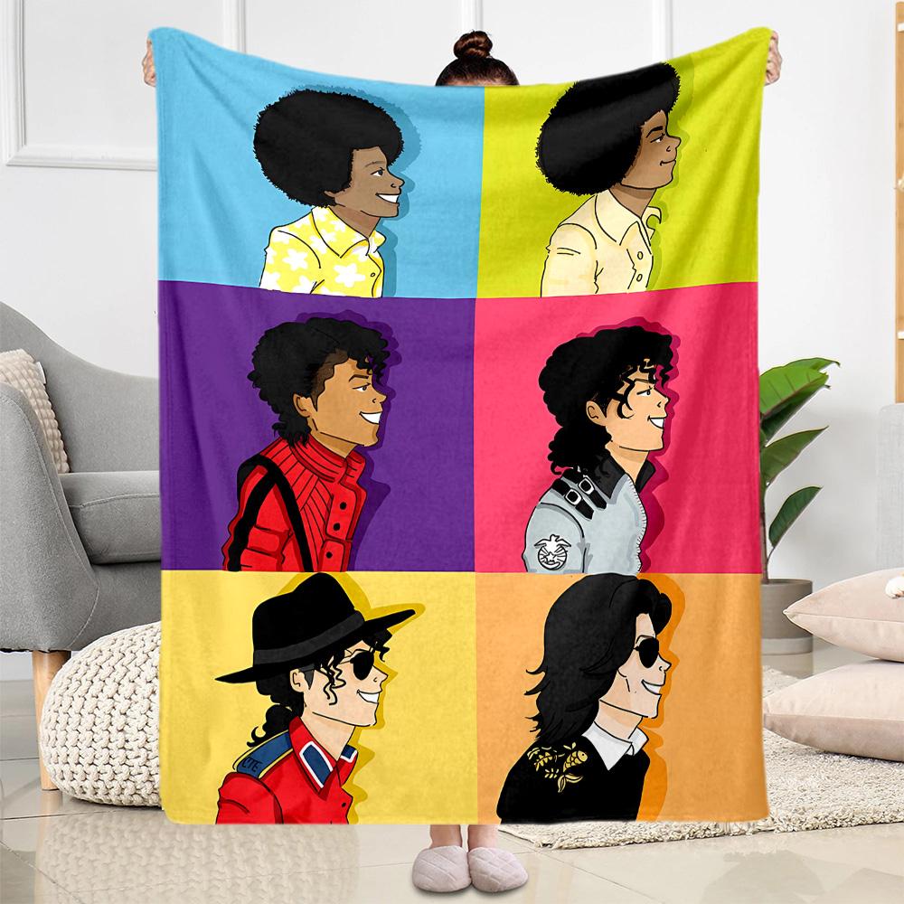Michael Jackson: Pop Blanket Comfortable Great for Seaside Chair Office Chair Four Seasons Multipurpose Stylish Decor
