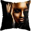 Home Decor Fashion Afro Black Women Girls Sofa Pillowcases Bedroom Living Room Decor Cushion Covers