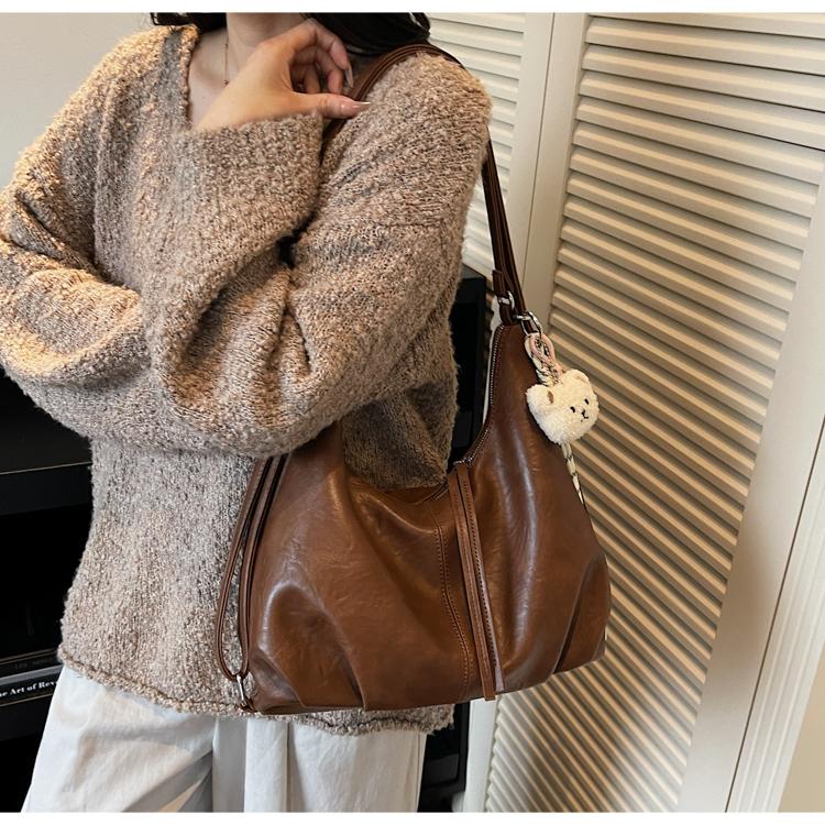 Винтажная сумка подмышку Женская сумка-тоут Большая вместимость Сумка через плечо