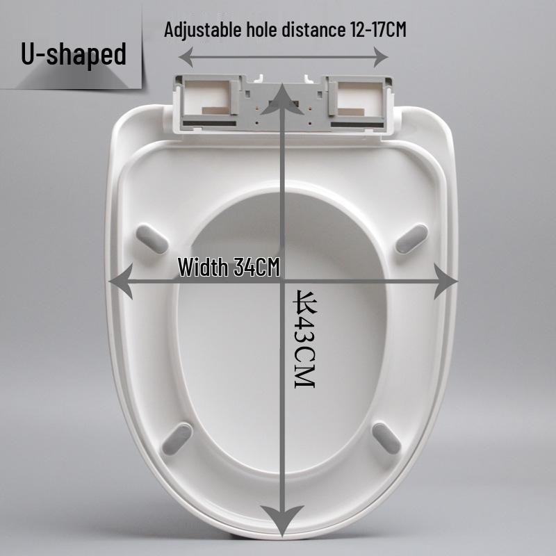 Универсальная утолщенная крышка-сиденье для унитаза