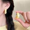 Плюшевые Серьги-Банты для Женщин с Уникальным Квадратным и Круглым Лицом, Маленькие Серьги, Серьги-Застежки, Модные и Милые Персонализированные Серьги.