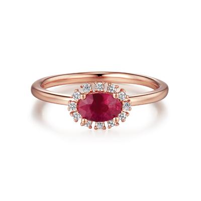 Roseedor Red Bell Ruby Ring_221900008