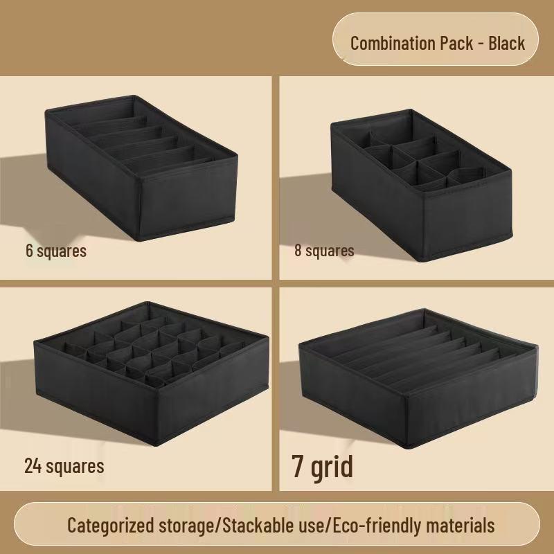 Складной ящик для хранения нижнего белья и носков с разделителями – Органайзер для ящика для бюстгальтеров и трусиков