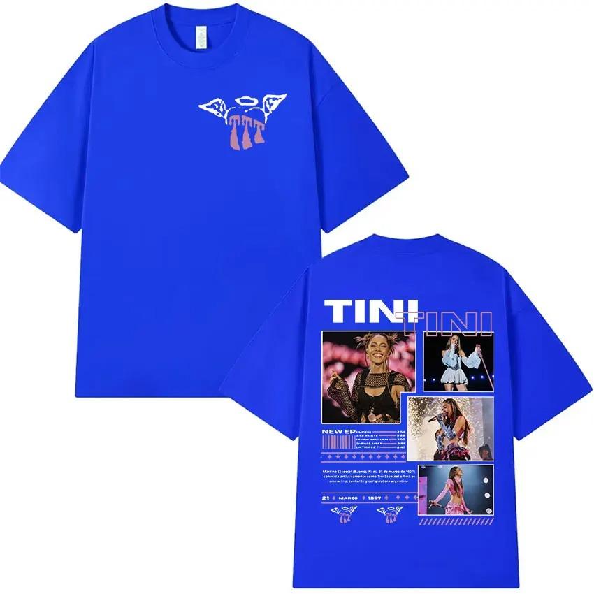 TINI TINI Подходит для всех сезонов Новая модель Личность Одежда Для пар Унисекс Свободная футболка Высокое качество Горячий продукт Высококлассный Люкс