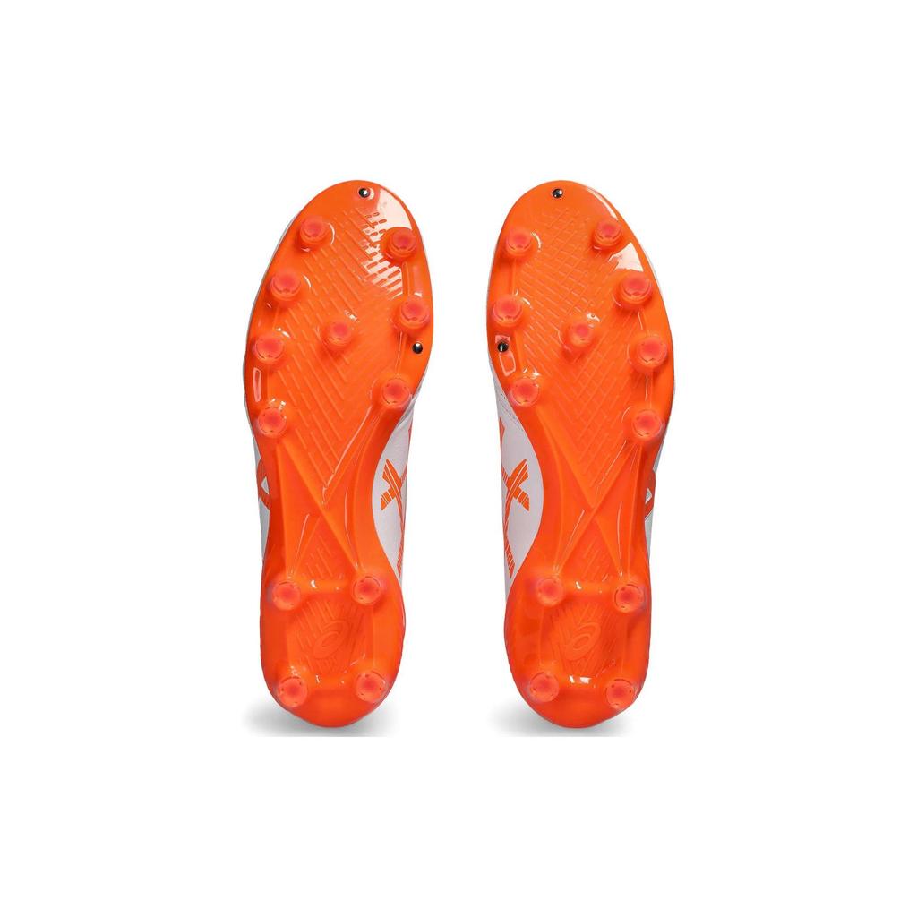 Asics Ds Light X-Fly 5 Искусственный газон Hg (Резиновые короткие шипы) Амортизирующие Дышащие Футбольные Бутсы Мужские Футбольные Бутсы Белые Оранжевые 1101A047-102