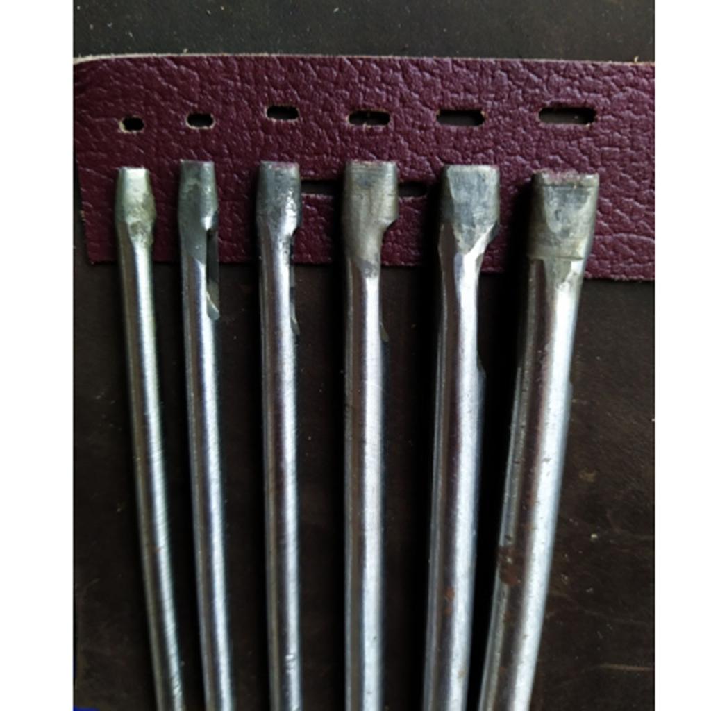 6 шт./компл. 3 мм/4 мм/5 мм/6 мм/7 мм/8 мм овальной формы дырокол кожаный инструмент «сделай сам» 2 мм