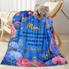 Mother's Love And Gratitude Flannel Blanket-Soft and Suitable for Sofas,Beds,Offices,Travel,All Seasons,Great Gift for Holidays and Birthdays.