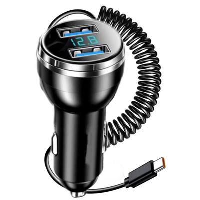 Автомобильное зарядное устройство для быстрой зарядки сотового телефона USB Type C Мобильная быстрая зарядка Зарядка для iPhone Зарядное устройство