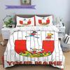 Pippi Longstocking Custom Name Pattern Bedding,Quilt Set Quilt Cover Pillowcase Home Birthday Gift(1 * duvet cover + 2 * pillowcase, without core)